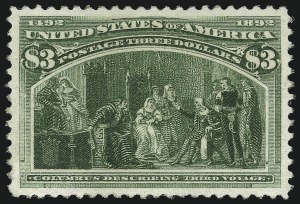 Sale 1037, Lot 1846, 1893 Columbian Issue, 50c thru $5.00 (Scott 240-245)