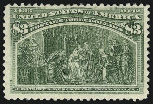 Sale 1037, Lot 1847, 1893 Columbian Issue, 50c thru $5.00 (Scott 240-245)