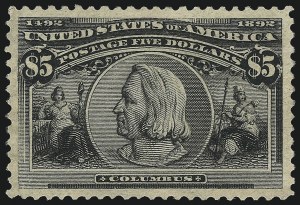 Sale 1037, Lot 1857, 1893 Columbian Issue, 50c thru $5.00 (Scott 240-245)