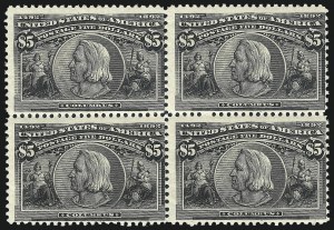 Sale 1037, Lot 1861, 1893 Columbian Issue, 50c thru $5.00 (Scott 240-245)