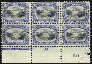 Sale 1037, Lot 1941, 1901 Pan-American Issue (Scott 294-299)
