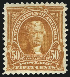 Sale 1037, Lot 1961, 1902-08 Issue thru Jamestown Issue (Scott 300-330)