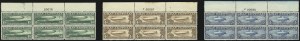 Sale 1037, Lot 2216, Air Post, Graf Zeppelin Issues (Scott C13-C15, C18)