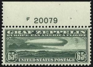 Sale 1037, Lot 2218, Air Post, Graf Zeppelin Issues (Scott C13-C15, C18)