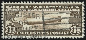 Sale 1037, Lot 2226, Air Post, Graf Zeppelin Issues (Scott C13-C15, C18)