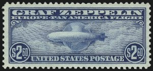 Sale 1037, Lot 2227, Air Post, Graf Zeppelin Issues (Scott C13-C15, C18)