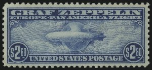 Sale 1037, Lot 2228, Air Post, Graf Zeppelin Issues (Scott C13-C15, C18)