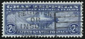Sale 1037, Lot 2229, Air Post, Graf Zeppelin Issues (Scott C13-C15, C18)
