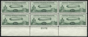 Sale 1037, Lot 2233, Air Post, Graf Zeppelin Issues (Scott C13-C15, C18)