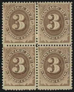 Sale 1037, Lot 2250, Postage Due Featuring Blocks and Plate Blocks (Scott J1-J28)