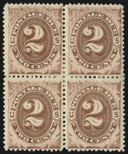 Sale 1037, Lot 2256, Postage Due Featuring Blocks and Plate Blocks (Scott J1-J28)