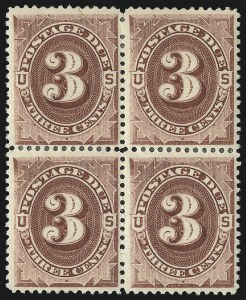Sale 1037, Lot 2257, Postage Due Featuring Blocks and Plate Blocks (Scott J1-J28)
