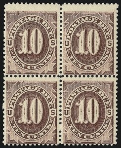 Sale 1037, Lot 2262, Postage Due Featuring Blocks and Plate Blocks (Scott J1-J28)