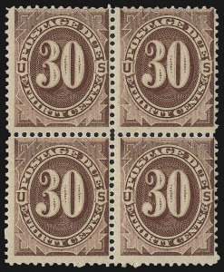Sale 1037, Lot 2265, Postage Due Featuring Blocks and Plate Blocks (Scott J1-J28)