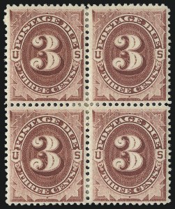 Sale 1037, Lot 2270, Postage Due Featuring Blocks and Plate Blocks (Scott J1-J28)