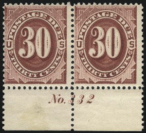 Sale 1037, Lot 2271, Postage Due Featuring Blocks and Plate Blocks (Scott J1-J28)