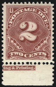 Sale 1037, Lot 2277, Postage Due Featuring Blocks and Plate Blocks (Scott J31-J75)