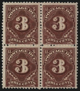 Sale 1037, Lot 2279, Postage Due Featuring Blocks and Plate Blocks (Scott J31-J75)