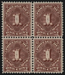 Sale 1037, Lot 2287, Postage Due Featuring Blocks and Plate Blocks (Scott J31-J75)