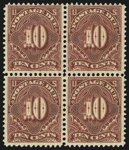 Sale 1037, Lot 2291, Postage Due Featuring Blocks and Plate Blocks (Scott J31-J75)