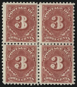 Sale 1037, Lot 2297, Postage Due Featuring Blocks and Plate Blocks (Scott J31-J75)