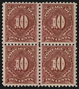 Sale 1037, Lot 2299, Postage Due Featuring Blocks and Plate Blocks (Scott J31-J75)