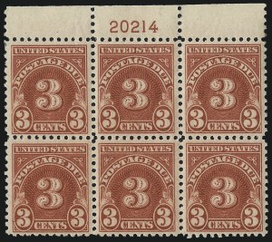 Sale 1037, Lot 2312, Postage Due Featuring Blocks and Plate Blocks (Scott J31-J75)
