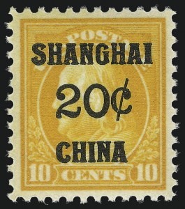 Sale Number 1037, Lot Number 2322, Offices in China (Scott K1-K16a, K17)