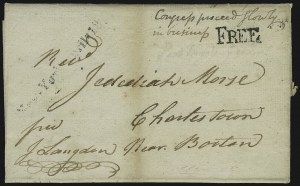 Sale 1037, Lot 2699, Autographs & Free Franks, Colonial, States, Waterway & Ship