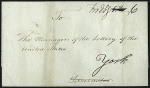 Sale 1037, Lot 2711, Autographs & Free Franks, Colonial, States, Waterway & Ship