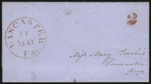 Sale 1037, Lot 2713, Autographs & Free Franks, Colonial, States, Waterway & Ship