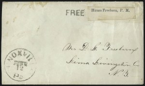 Sale 1037, Lot 2723, Autographs & Free Franks, Colonial, States, Waterway & Ship
