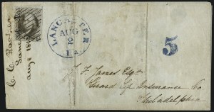 Sale 1037, Lot 2736, Postmasters` Provisional thru 1857 Issue