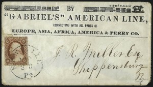 Sale 1037, Lot 2764, Postmasters` Provisional thru 1857 Issue
