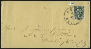 Sale 1037, Lot 2767, Postmasters` Provisional thru 1857 Issue