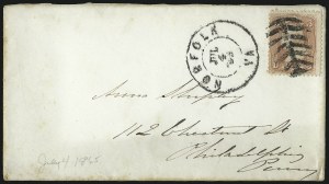 Sale 1037, Lot 2774, 1861 Issue thru 1869 Pictorial Issue