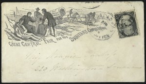 Sale 1037, Lot 2922, Slavery and the Civil War, Lincoln, Patriotics, Sanitary Fair