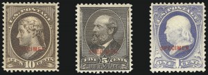 Sale 1040, Lot 1087, Essays and Proofs (1870-90 Bank Note Issues, cont.)