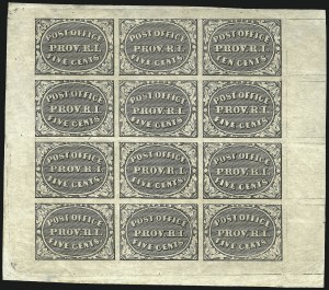 Sale 1040, Lot 1150, Postmasters Provisionals