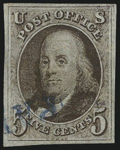 Sale 1040, Lot 1157, 1847 Issue and 1875 Reproduction of 1847 Issue (Scott 1-4)