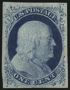 Sale 1040, Lot 1184, 1c-12c 1851-56 Issue (Scott 5A-17)