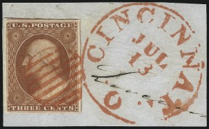 Sale 1040, Lot 1190, 1c-12c 1851-56 Issue (Scott 5A-17)