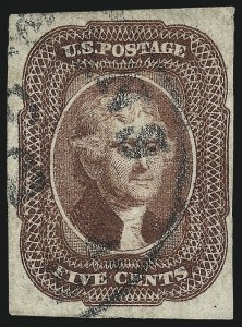 Sale 1040, Lot 1199, 1c-12c 1851-56 Issue (Scott 5A-17)