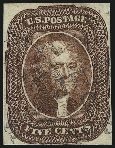 Sale 1040, Lot 1201, 1c-12c 1851-56 Issue (Scott 5A-17)