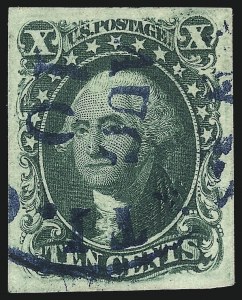 Sale 1040, Lot 1206, 1c-12c 1851-56 Issue (Scott 5A-17)