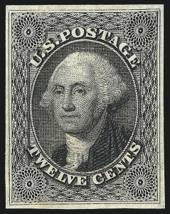 Sale 1040, Lot 1211, 1c-12c 1851-56 Issue (Scott 5A-17)