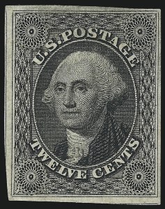 Sale 1040, Lot 1212, 1c-12c 1851-56 Issue (Scott 5A-17)