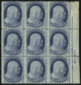 Sale 1040, Lot 1227, 1c-3c 1857-60 Issue (Scott 18-26A)
