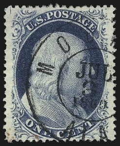 Sale Number 1040, Lot Number 1229, 1c-3c 1857-60 Issue (Scott 18-26A)