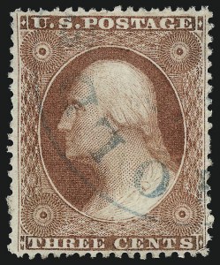 Sale 1040, Lot 1233, 1c-3c 1857-60 Issue (Scott 18-26A)